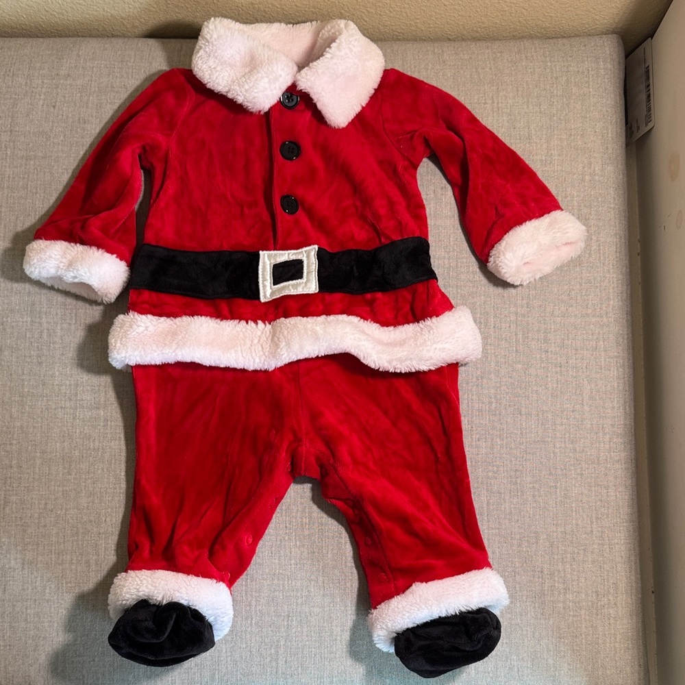 Okie Dokie Festive Red and White Baby Outfit